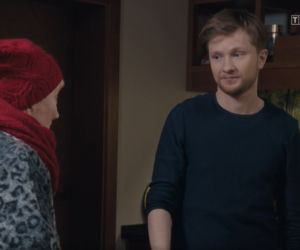 M jak miłość, odcinek 1650: Kisielowa (Małgorzata Różniatowska), Łukasz (Jakub Józefowicz)