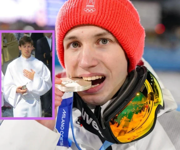 Kacper Tomasiak krytykowany za znak krzyża. Ksiądz stanowczo odpowiada na zarzuty