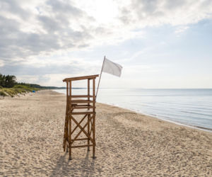 Sinice Stegna. Czy w Stegnie można się kąpać 03.08? Flaga, warunki pogodowe
