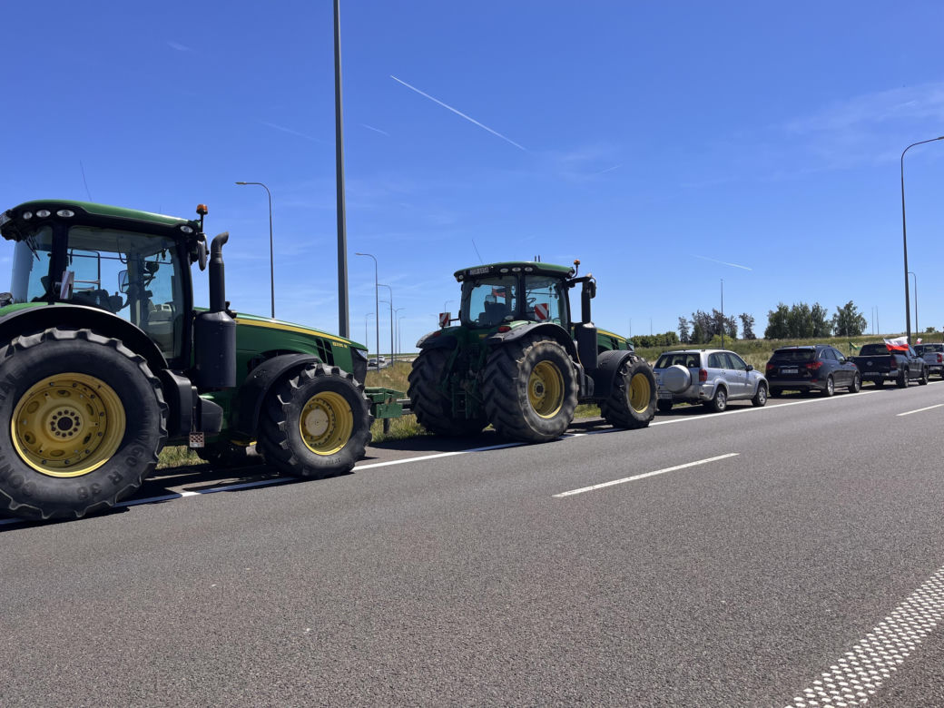 Protest rolników na S3
