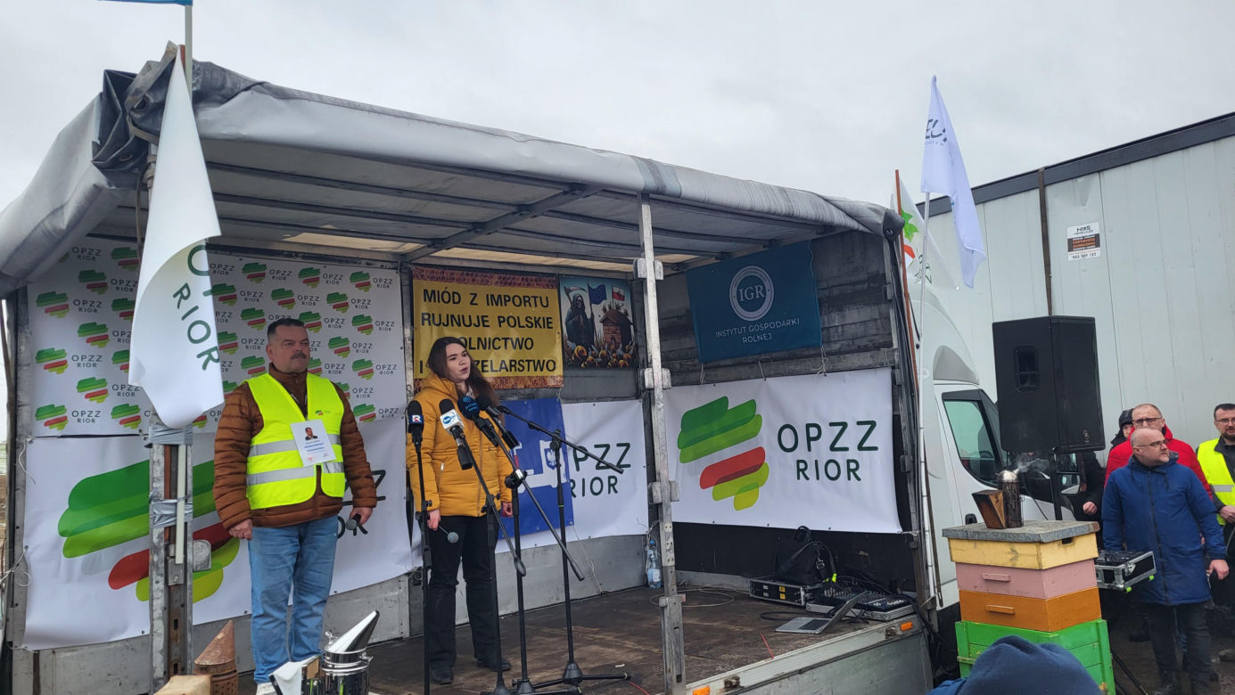 Protest rolników Zdany- Zbuczyn 