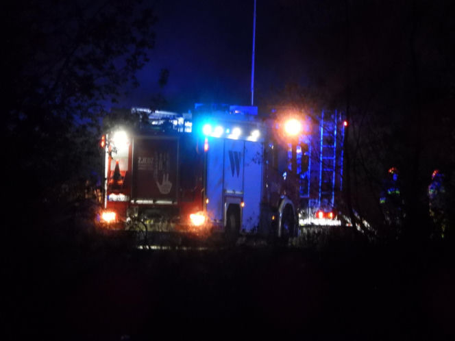 Pożar dzikiego wysypiska na Targówku