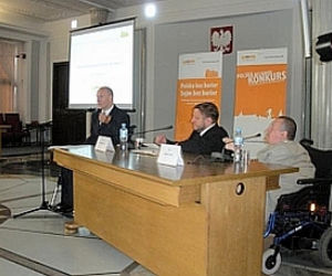 Piotr Pawłowski (Stowarzyszenie Przyjaciół Integracji), posłowie: Sławomir Piechota (Platforma Obywatelska) i Marek Plura (PO).