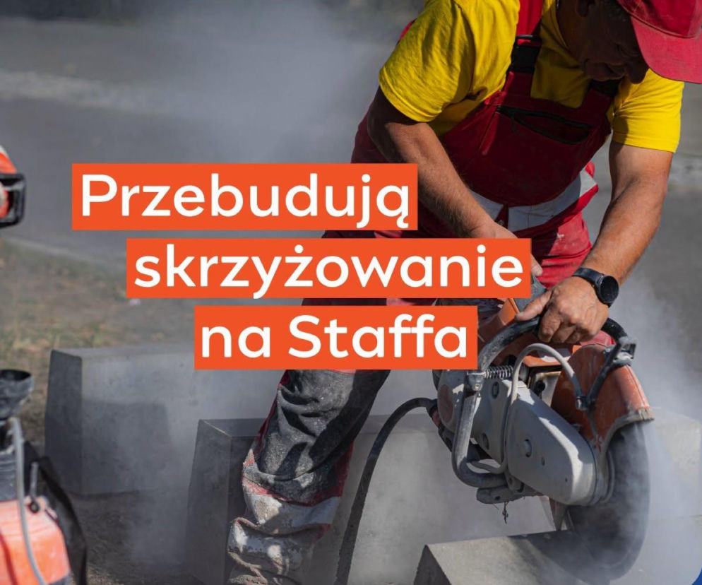 Przebudują skrzyżowanie na Staffa
