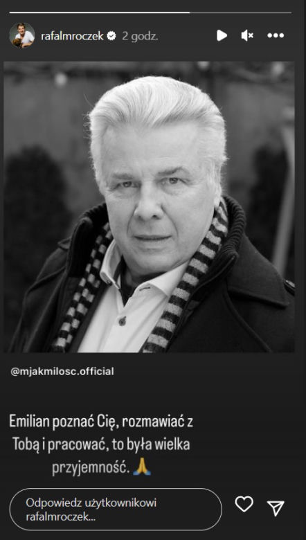 Aktorzy M jak miłość żegnają Emiliana Kamińskiego