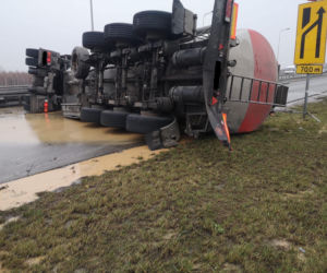 Wypadek na A1 pod Częstochową