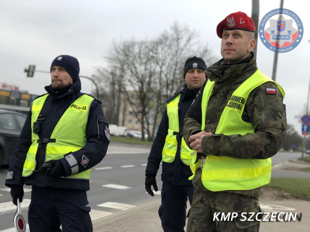Policja w Szczecinie kontroluje ulice 