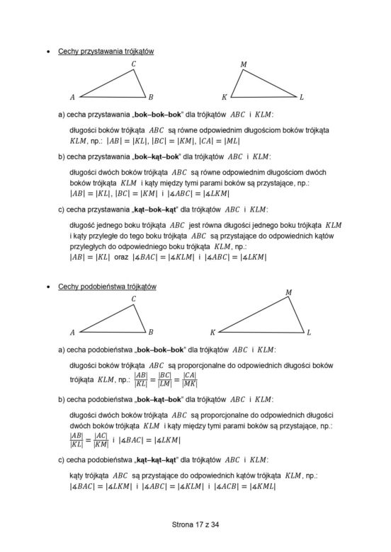 wzory matematyczne matura 2026