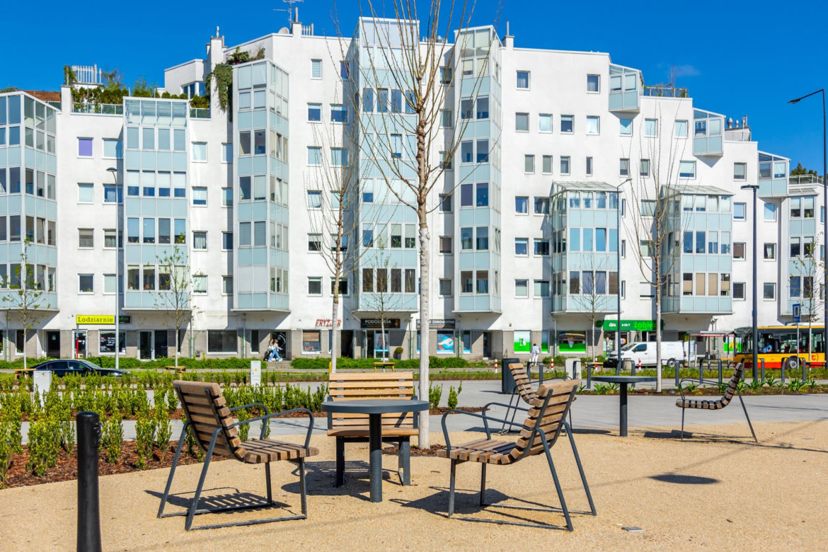 Park nad Południową Obwodnicą Warszawy na Ursynowie
