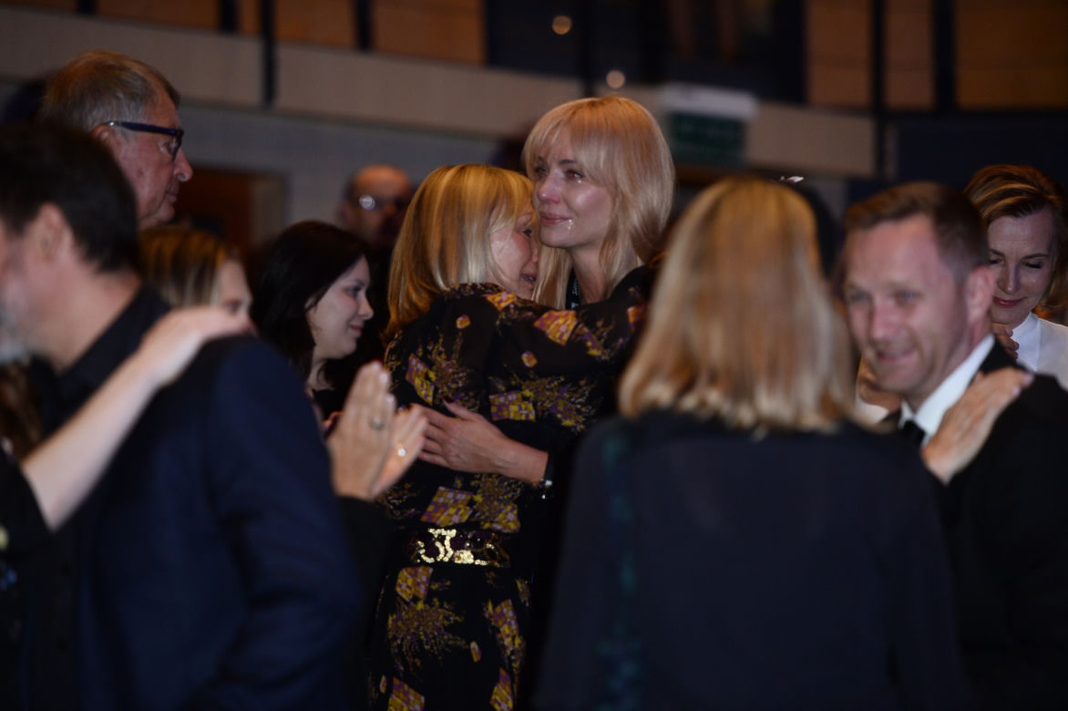 Agnieszka Woźniak-Starak na premierze filmu męża w Gdyni