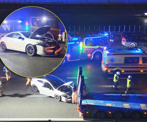 Gigantyczny karambol na S2! Zderzyło się 9 aut, wśród rannych są dzieci