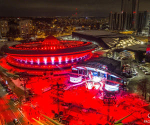 Sylwester z Dwójką TVP w Katowicach: Próba iluminacji sceny