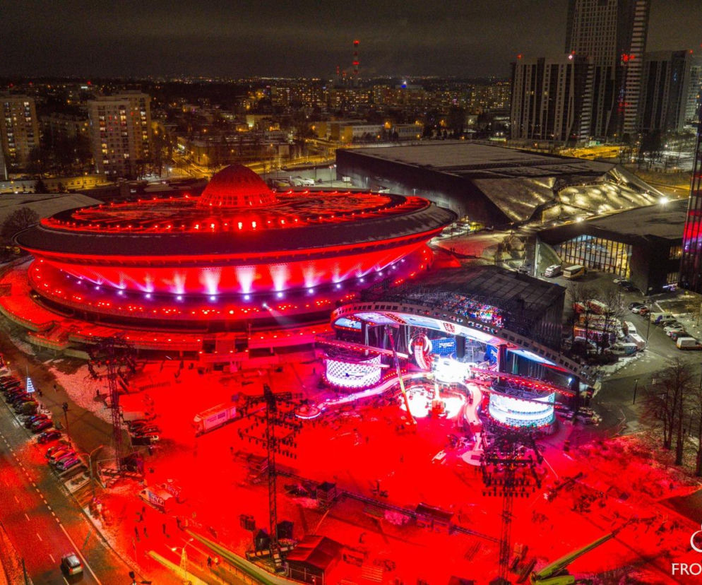 Sylwester z Dwójką TVP w Katowicach: Próba iluminacji sceny