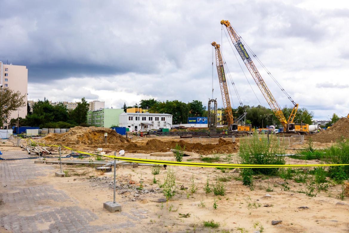 Budowa metra M2 – stacja Lazurowa