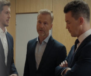 M jak miłość odc. 1913. Marcin (Mikołaj Roznerski), Andrzej Budzyński (Krystian Wieczorek), Jakub Karski (Krzysztof Kwiatkowski)