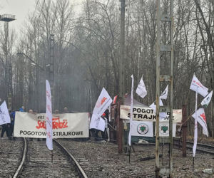 Górnicy na torach. Blokada wysyłki węgla i kiełbasa od Agrounii
