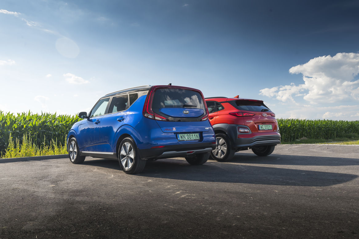 Hyundai Kona Electric 39,2 kWh 136 KM Premium vs. Kia e-Soul 64 kWh 204 KM XL