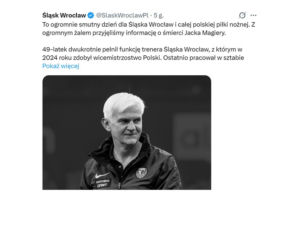 Jacek Magiera nie żyje. Tak go żegnają