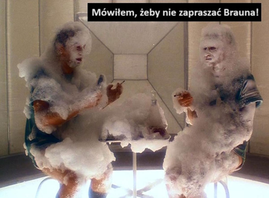 Grzegorz Braun z gaśnicą w Sejmie