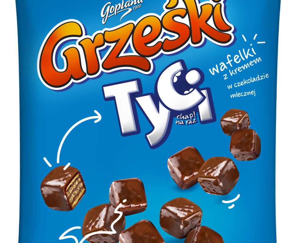 Grześki Tyci w czekoladzie mlecznej: podziel się nowymi mini wafelkami