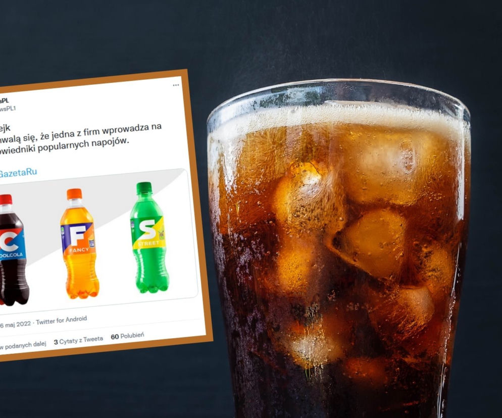 Rosja wypuszcza podróbki znanych napojów: CoolCola, Fancy i Street