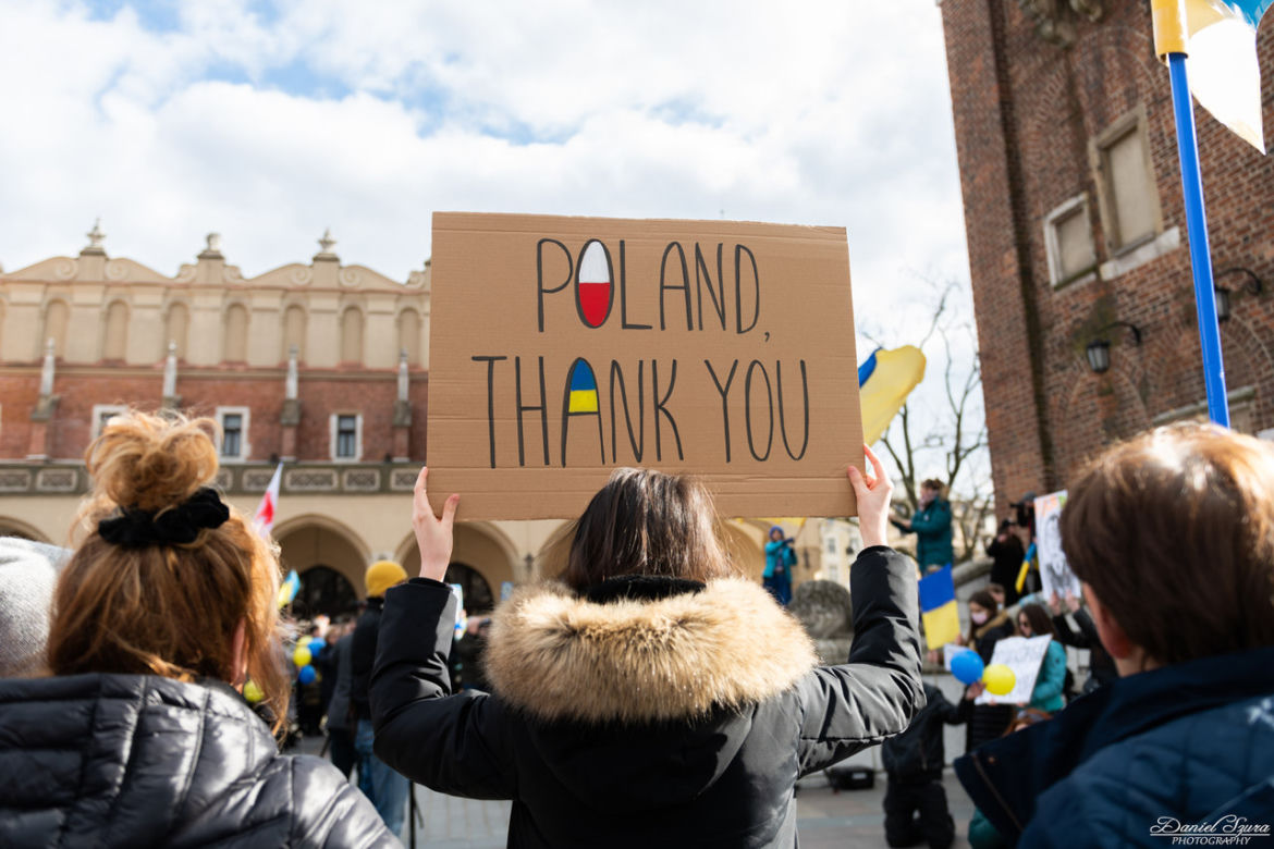 Protesty na Rynku Głównym w Krakowie