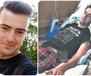 Przygniotła go ciężka sztaplarka. 25-letni Krystian znów chce chodzić
