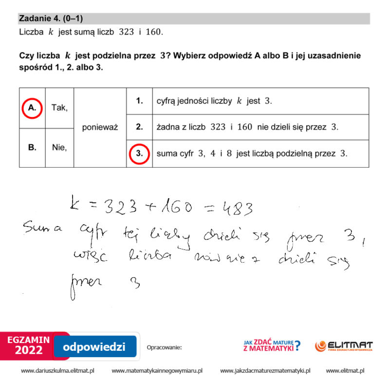 Egzamin ósmoklasisty 2022: Matematyka. ARKUSZ CKE i ODPOWIEDZI [25.05.2022]