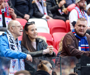Zdjęcia kibiców i zawodników z derbów Górnego Śląska