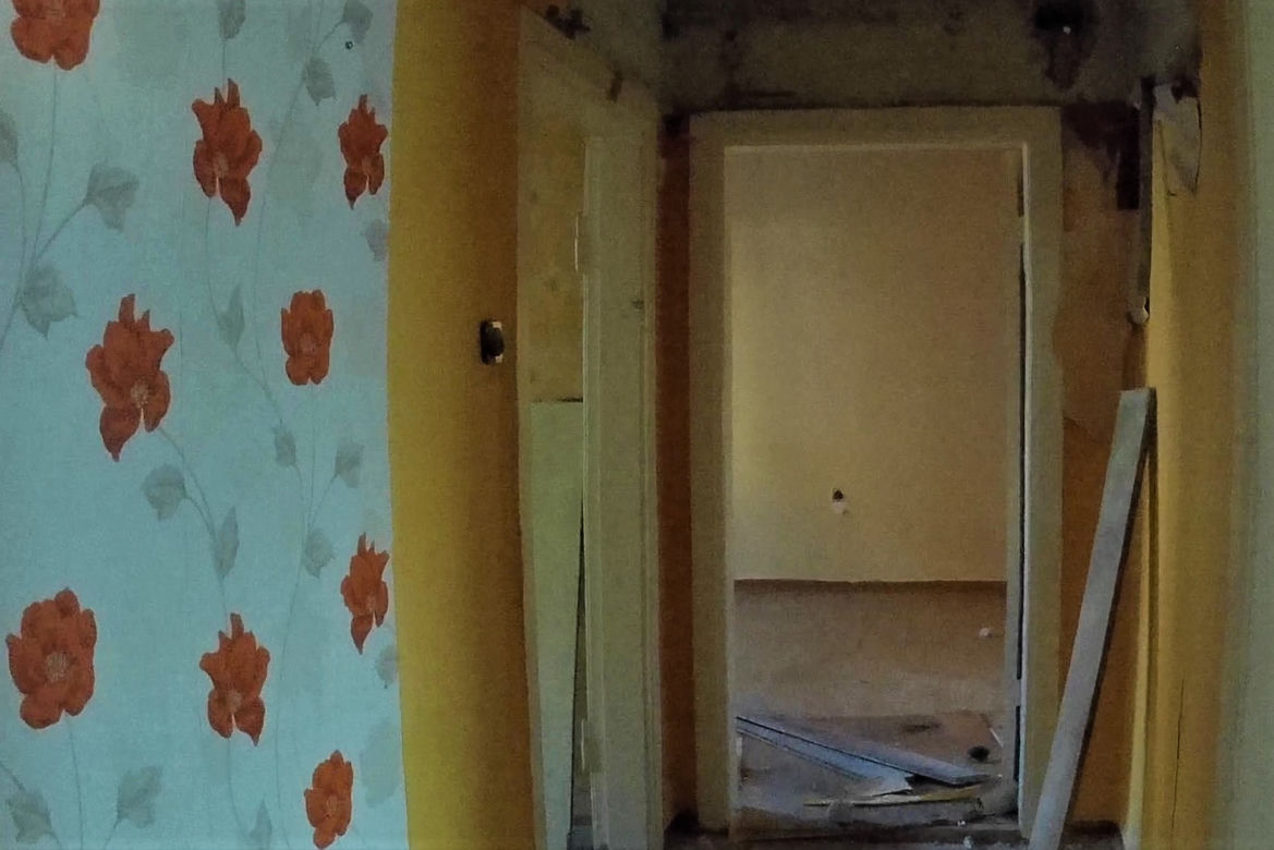 Wysiedlone domy na Krzekowie. W ich miejscu powstanie nowa ulica