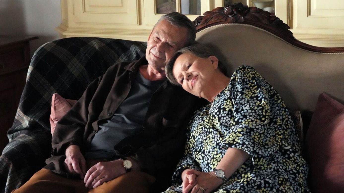 Barwy szczęścia odc. 3116. Czesław Zarzeczny (Marian Jaskulski), Basia (Sławomira Łozińska)