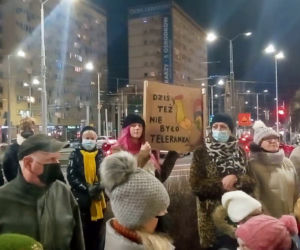 Protest Wolne media w Szczecinie