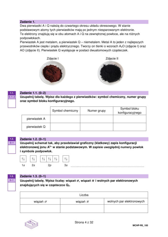 Matura próbna z chemii rozszerzona 2026. ARKUSZE CKE [15.01.2026]