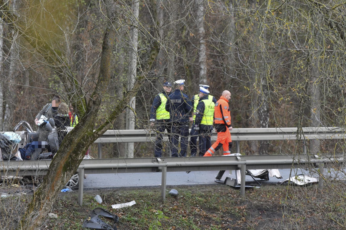 Śmiertelny wypadek na DK61