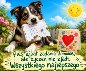 Zabawna kartka z okazji Dnia Nauczyciela