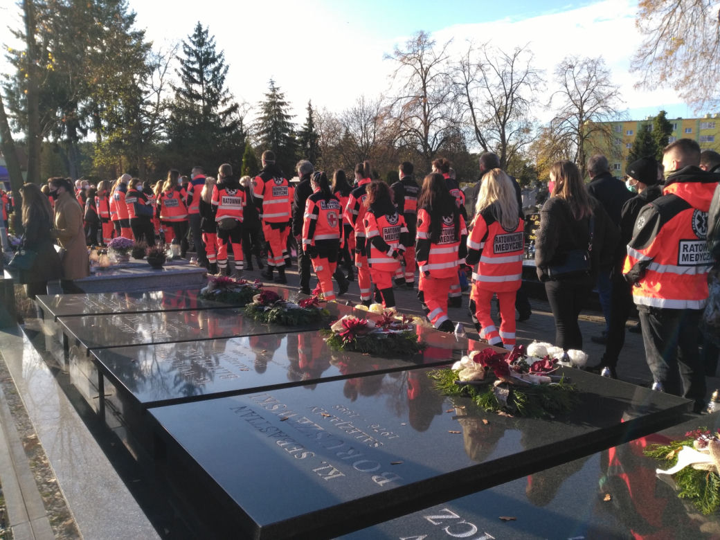 Pogrzeb Grzegorza, ratownika medycznego z Bydgoszczy