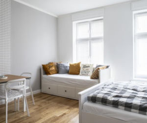 Apartament w Sopocie: skandynawskie wnętrza nad morzem