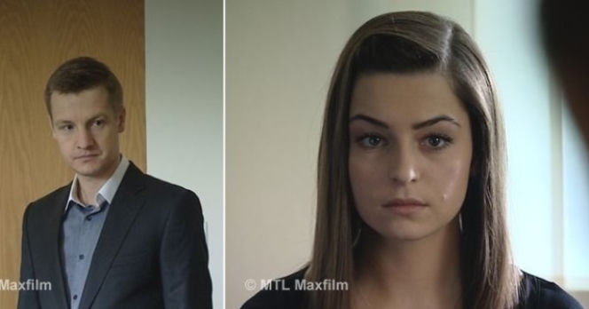 M jak miłość. Paweł (Rafał Mroczek), Joanna (Agnieszka Więdłocha)