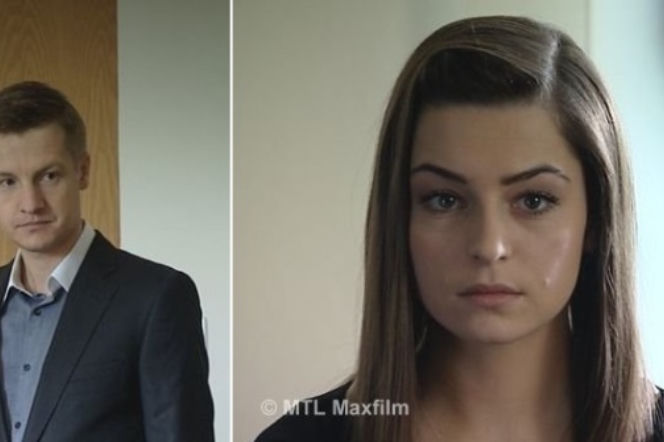 M jak miłość. Paweł (Rafał Mroczek), Joanna (Agnieszka Więdłocha)