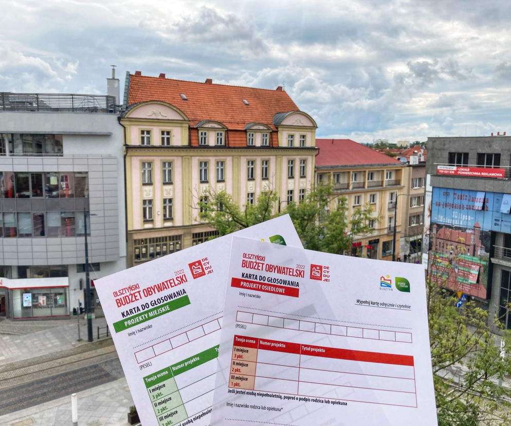 Olsztyński Budżet Obywatelski 2022. Ile oddano do tej pory głosów? Mieszkańcy TYCH osiedli są najbardziej aktywni