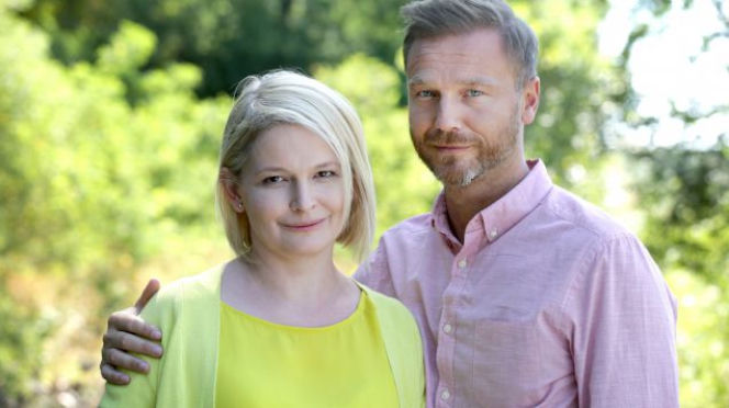 M jak miłość. Marta (Dominika Ostałowska), Andrzej Budzyński (Krystian Wieczorek)