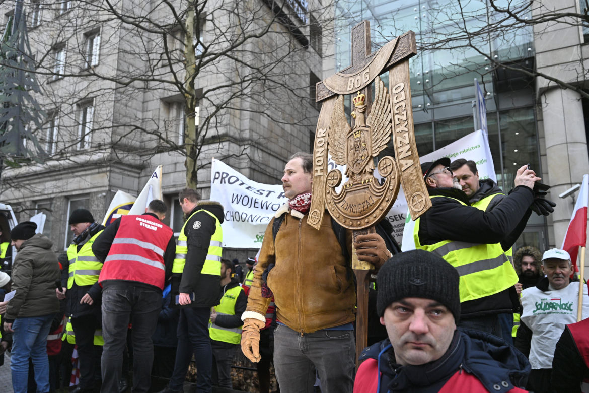 Protest rolników w Warszawie (3.01.2025)