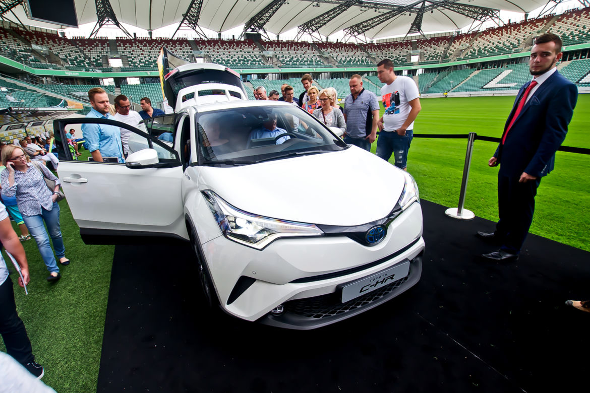 Toyota C-HR, prezentacja Stadion Legii