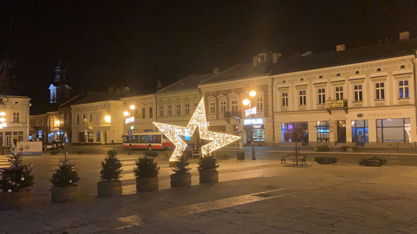 Świąteczne dekoracje w Nowym Sączu