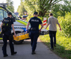 Wypadek na przejeździe kolejowym