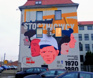 Mural na rocznicę Szczecińskiego Grudnia 1970