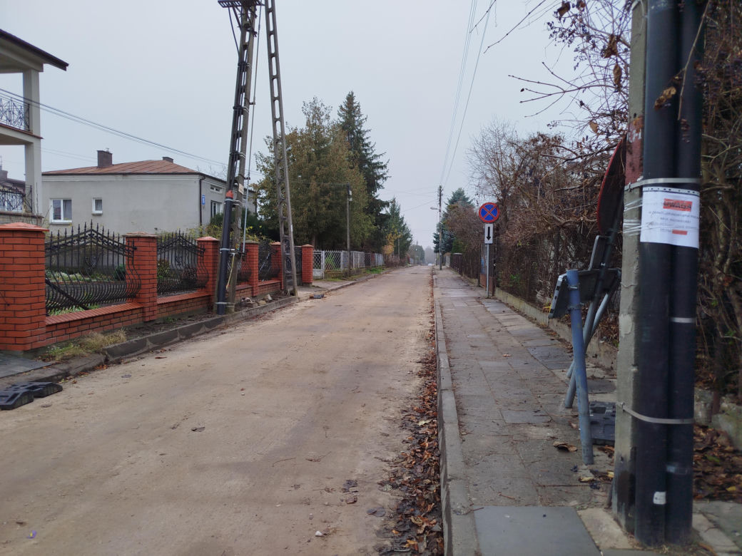 Ulica Mazowiecka w Siedlcach jest remontowana na dwóch różnych odcinkach