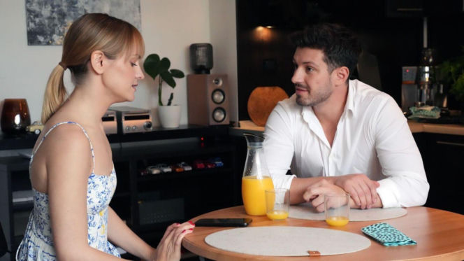 Barwy szczęścia odc. 3266. Ola (Michalina Robakiewicz), Justin (Jasper Sołtysiewicz)