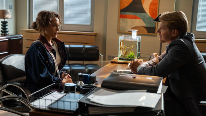 Na dobre i na złe odc. 975. Julka Burska (Aleksandra Hamkało), Maks Beger (Tomasz Ciachorowski)