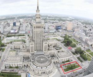 Działka obok Pałacu Kultury i Nauki